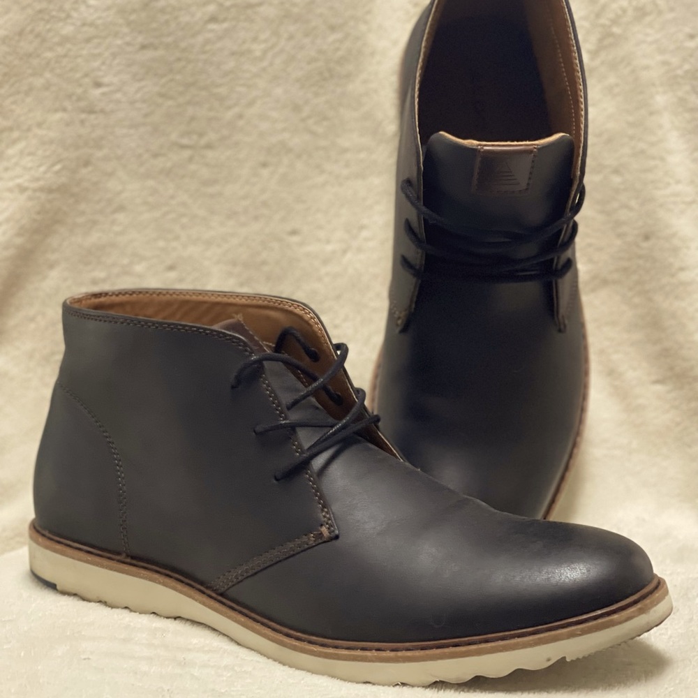 Aldo Mens Leather Boot - Size 11 - Dark Brown